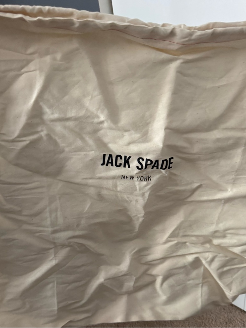 Jack Spade Black Canvas Messenger Tote with Brown Leather Handles - Picture 7 of 7